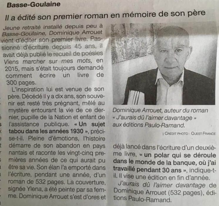 Article Dominique Arrouet
